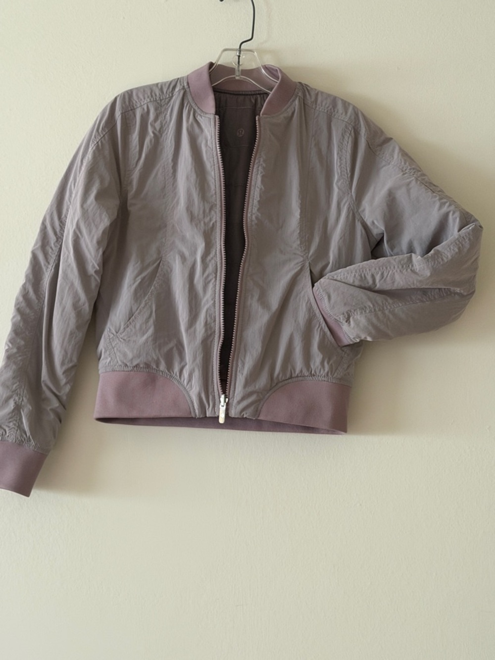 Lululemon reversible puffer bomber jacket